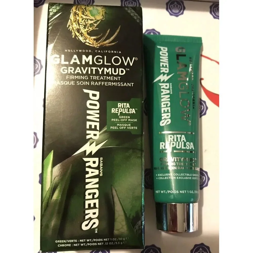 GLAMGLOW GRAVITYMUD Firming Treatment Power Rangers Rita Repulsa 1oz & Sample - Picture 2 of 6